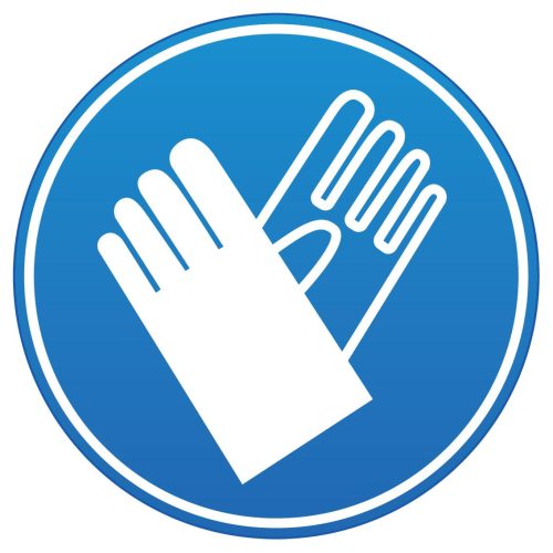 Védőkesztyű használata kötelező