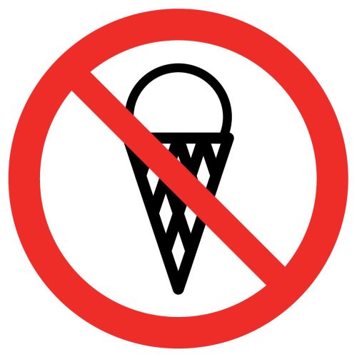 Fagylalttal belépni tilos